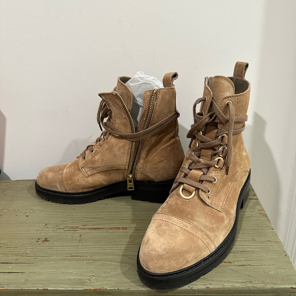 AllSaints suede boots like new